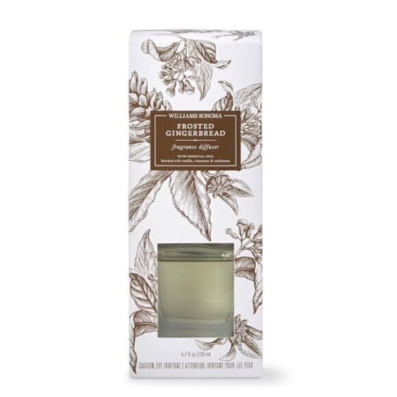 Williams Sonoma Frosted Gingerbread Diffuser NIB - Picture 1 of 5